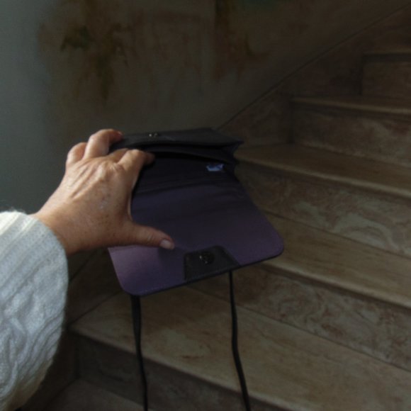 Kooba Copper Crossbody Wallet Bifold Leather Purse Pocketbook Shoulder Handbag - Picture 9 of 12